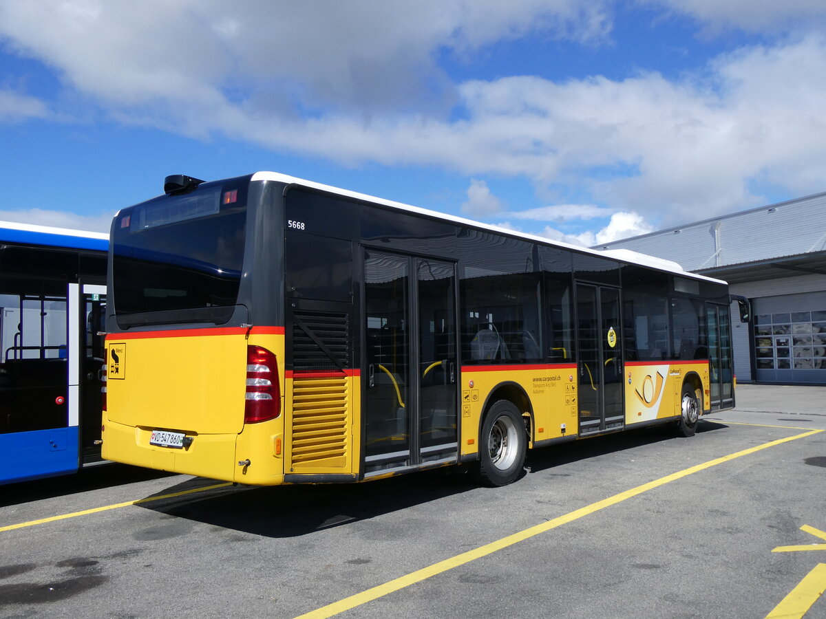 (260'672) - CarPostal Ouest - VD 547'860/PID 5668 - Mercedes (ex ARCC Aubonne) am 24. M�rz 2024 in Kerzers, Interbus