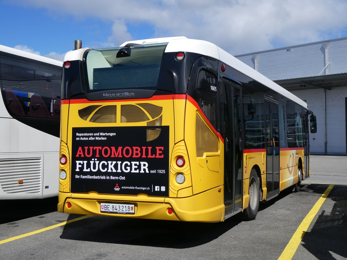 (260'677) - PostAuto Bern - Nr. 218/BE 843'218/PID 10'675 - Heuliez am 24. M�rz 2024 in Kerzers, Interbus