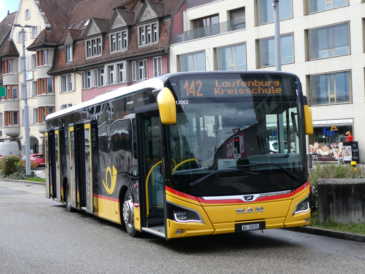 (260'760) - Keller, Hottwil - Nr. 1/AG 19'035/PID 12'062 - MAN am 28. M�rz 2024 beim Bahnhof Brugg