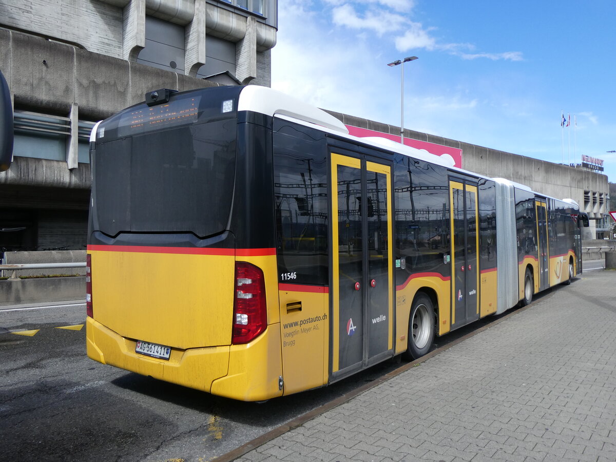 (260'774) - Voegtlin-Meyer, Brugg - Nr. 127/AG 561'411/PID 11'546 - Mercedes am 28. M�rz 2024 beim Bahnhof Brugg
