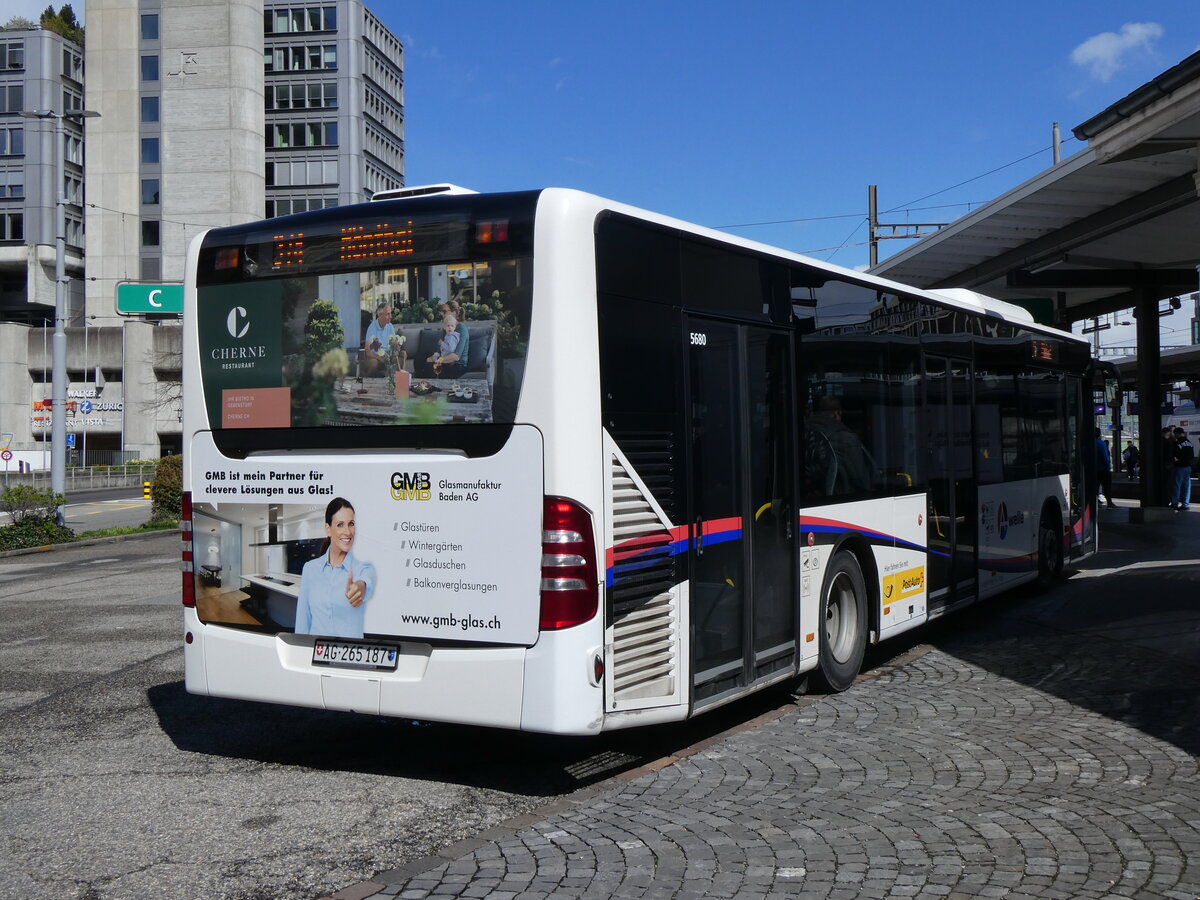 (260'776) - Voegtlin-Meyer, Brugg - Nr. 116/AG 265'187/PID 5680 - Mercedes am 28. M�rz 2024 beim Bahnhof Brugg