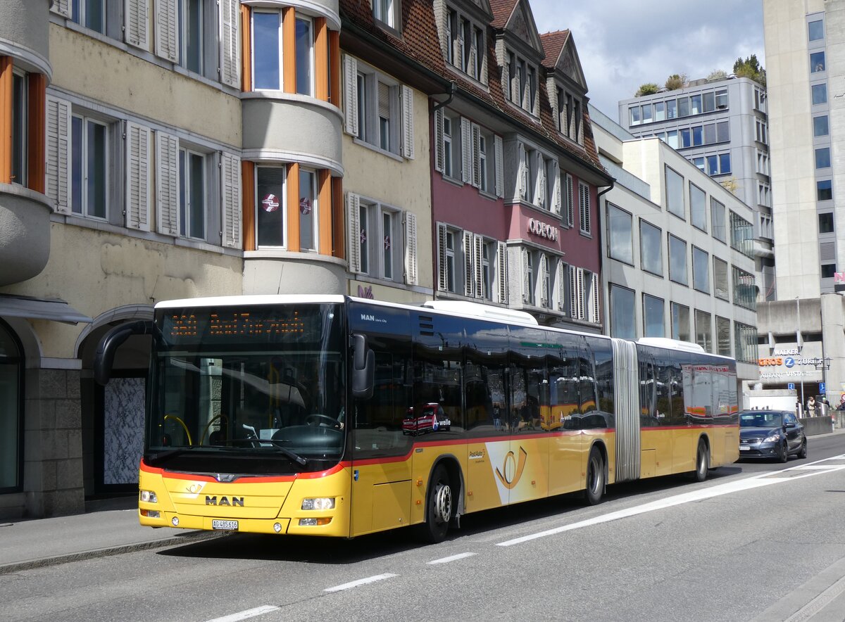 (260'779) - Inderm�hle, Rekingen - Nr. 140/AG 485'616/PID 10'548 - MAN am 28. M�rz 2024 beim Bahnhof Brugg