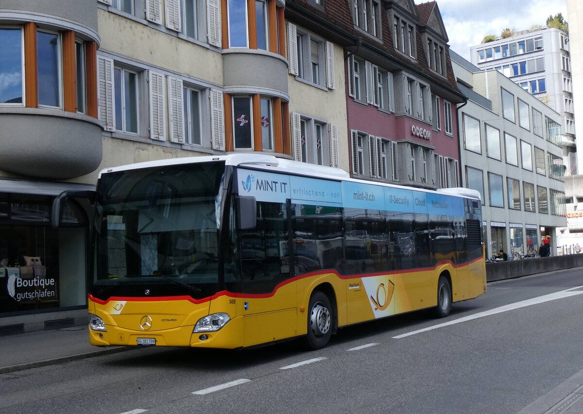 (260'782) - Voegtlin-Meyer, Brugg - Nr. 149/AG 381'799/PID 11'729 - Mercedes am 28. M�rz 2024 beim Bahnhof Brugg