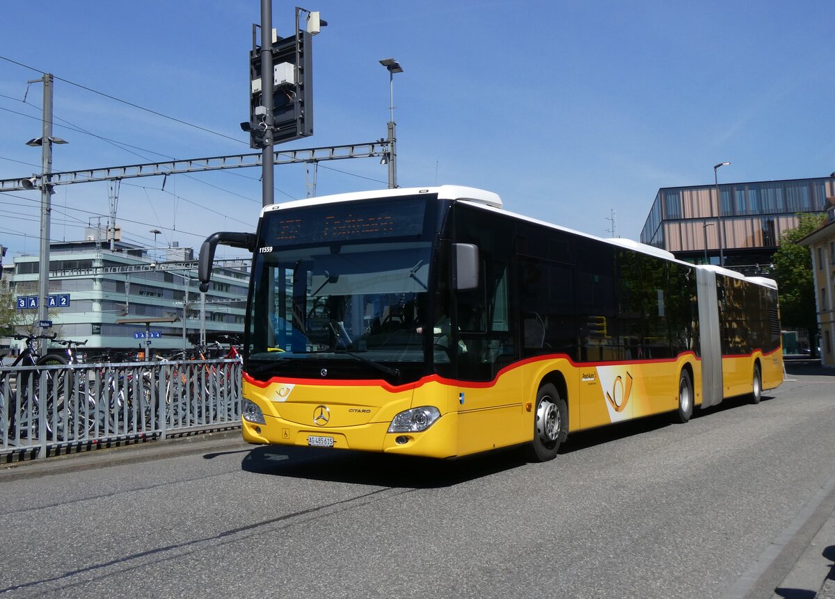(261'171) - Inderm�hle, Rekingen - Nr. 141/AG 485'615/PID 11'559 - Mercedes am 12. April 2024 beim Bahnhof Baden