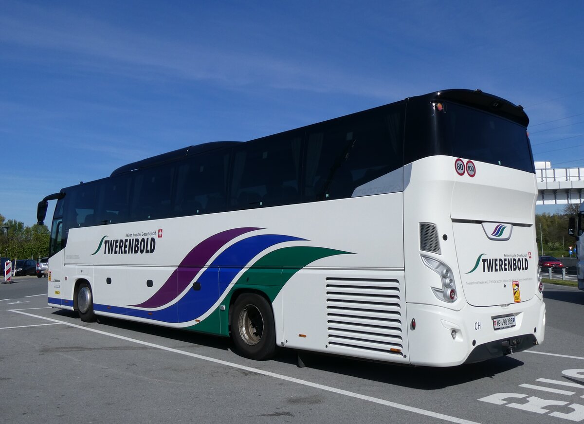(261'236) - Aus der Schweiz: Twerenbold, Baden - Nr. 41/AG 490'388 - VDL am 13. April 2024 in H�rbranz, Raststation Bodensee