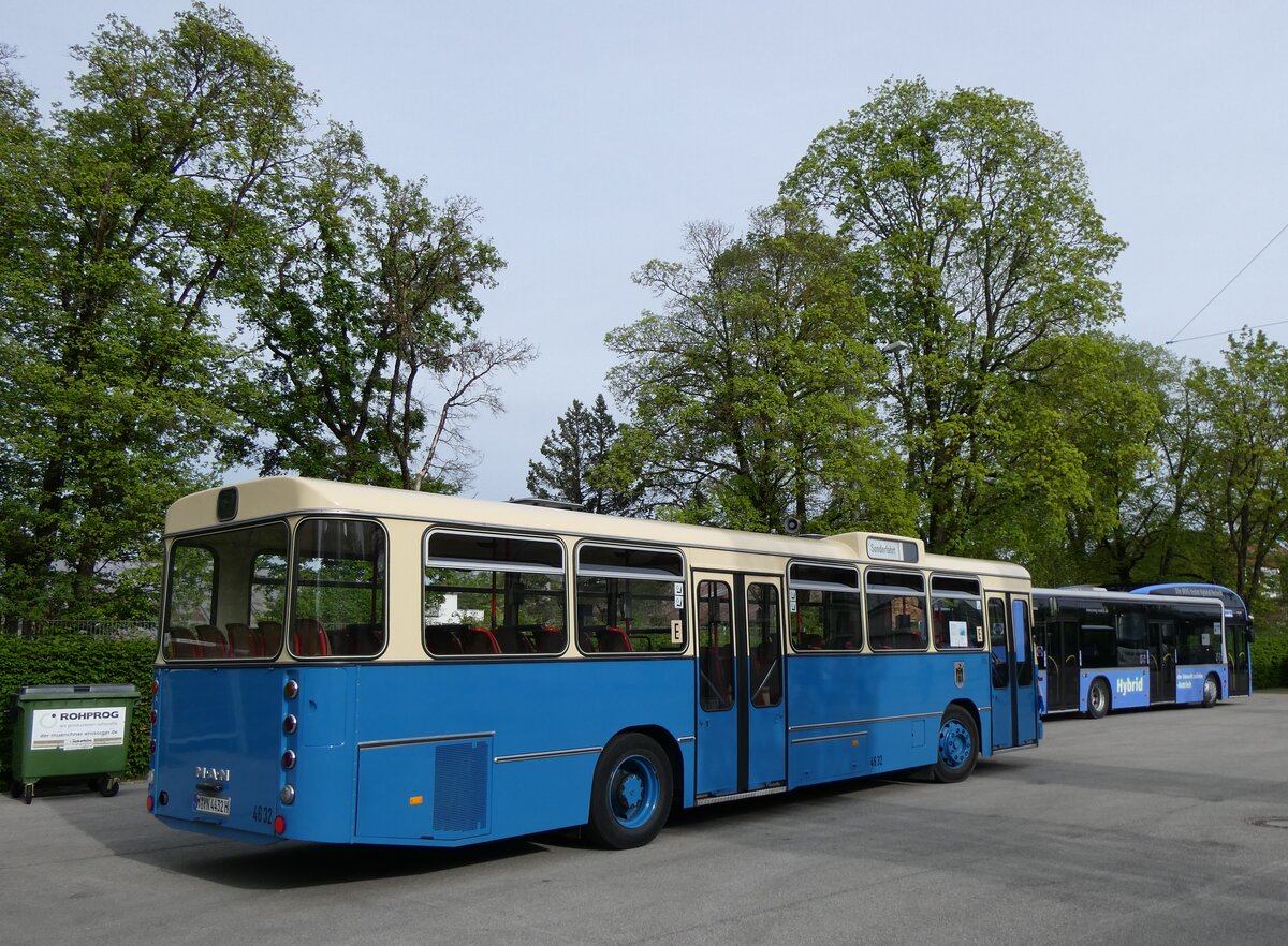 (261'254) - MVG M�nchen (OCM) - Nr. 4632/M-YN 4432H - MAN am 13. April 2024 in M�nchen, MVG-Museum