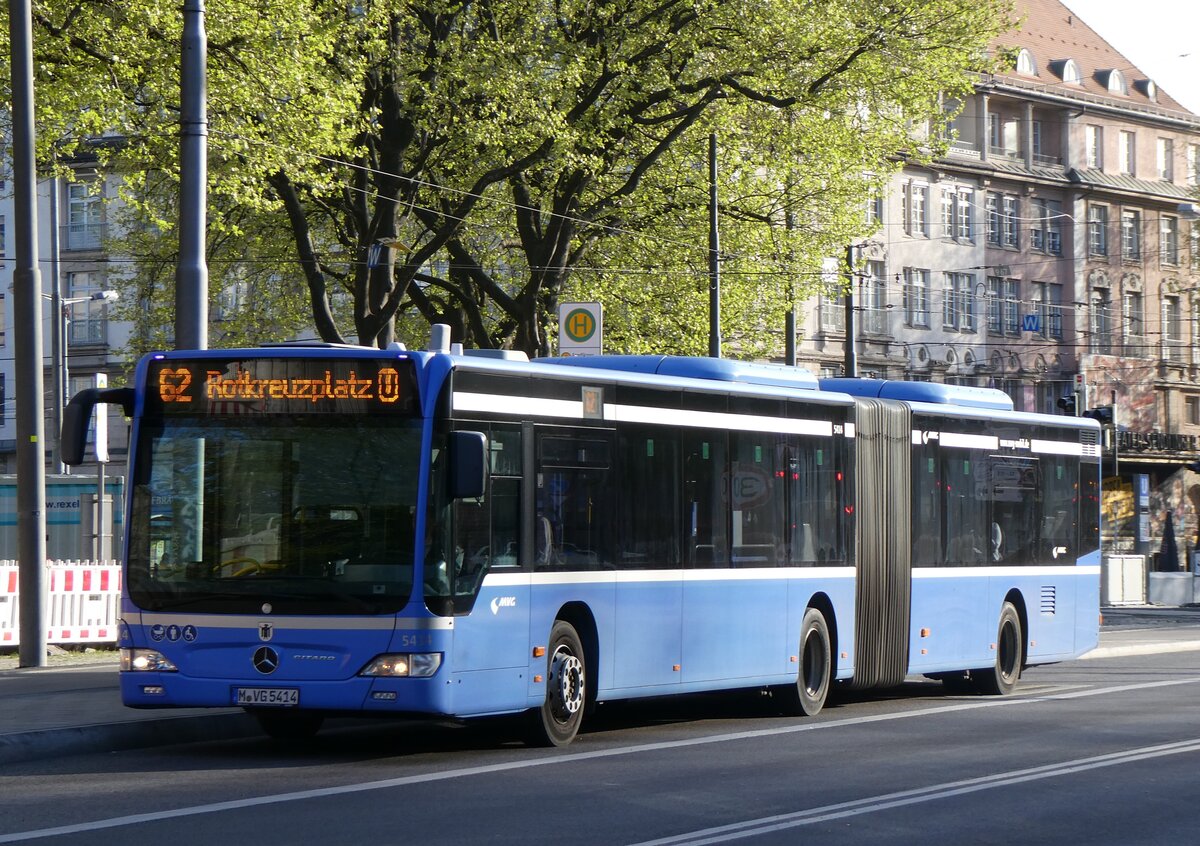 (261'296) - MVG M�nchen - Nr. 5414/M-VG 5414 - Mercedes am 14. April 2024 in M�nchen, Sendlinger Tor