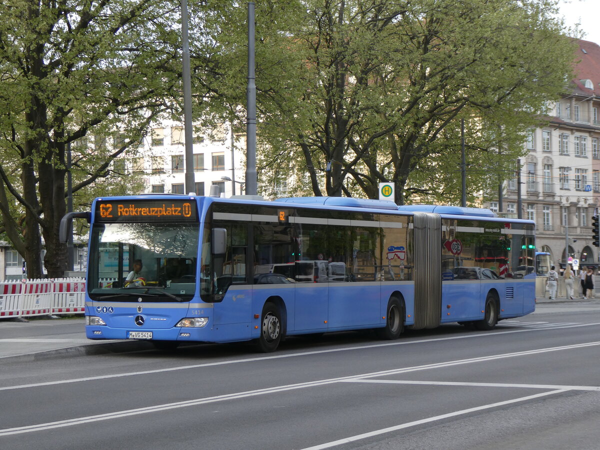 (261'424) - MVG M�nchen - Nr. 5414/M-VG 5414 - Mercedes am 14. April 2024 in M�nchen, Sendlinger Tor