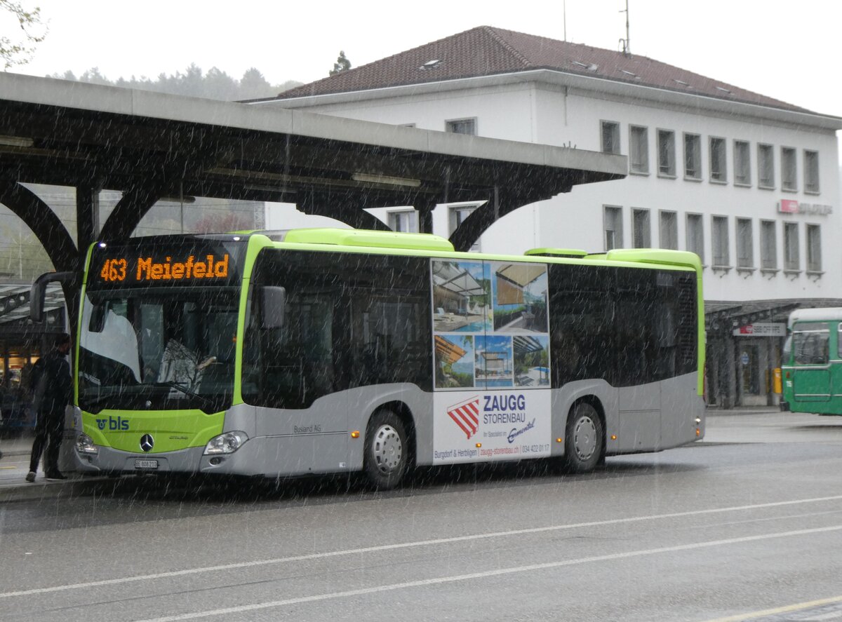 (261'592) - Busland, Burgdorf - Nr. 210/BE 808'210 - Mercedes am 21. April 2024 bim Bahnhof Burgdorf