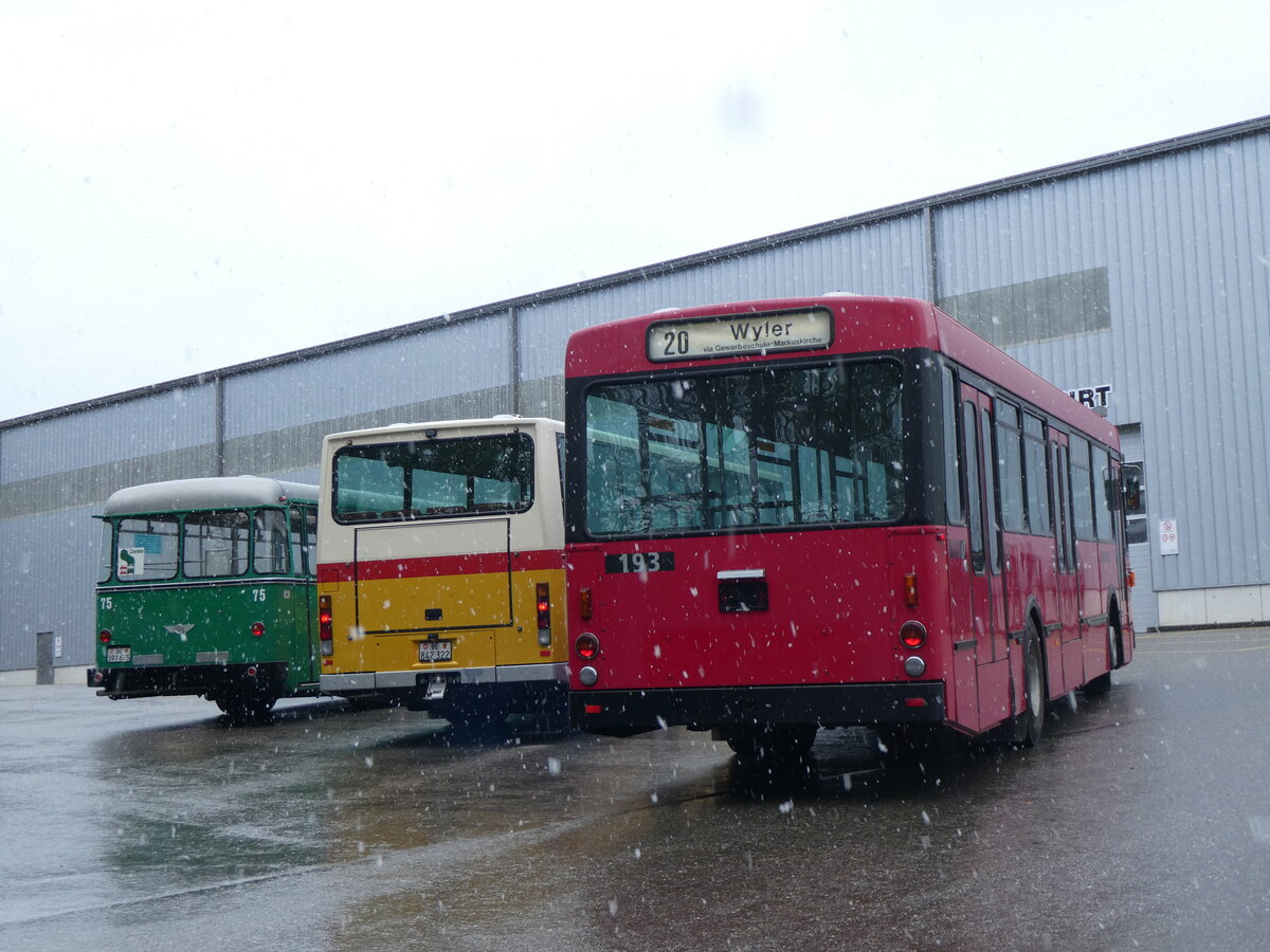 (261'614) - Bernmobil, Bern (SOB) - Nr. 193 - Volvo/Gangloff am 21. April 2024 in Burgdorf, �kihof Ziegelgut