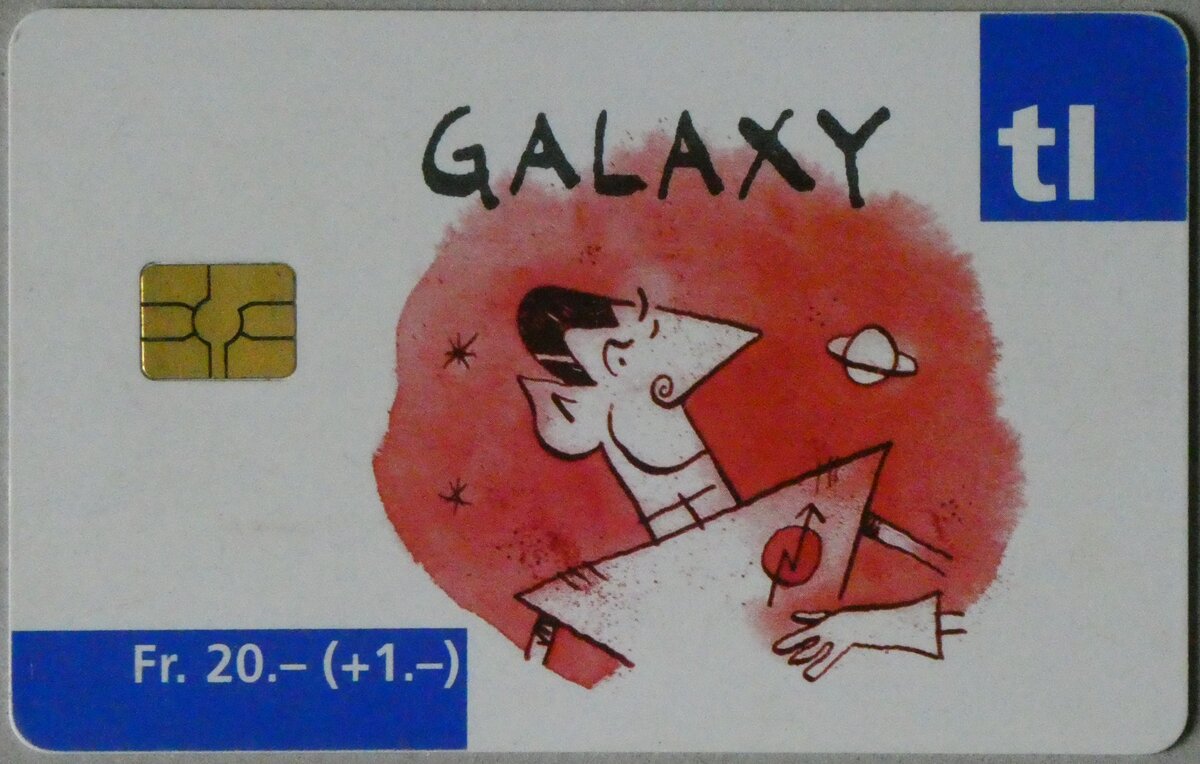 (261'799) - Taxcard - tl GALAXY Fr. 20.- (+1.-) - am 28. April 2024 in Thun (Vorderseite)