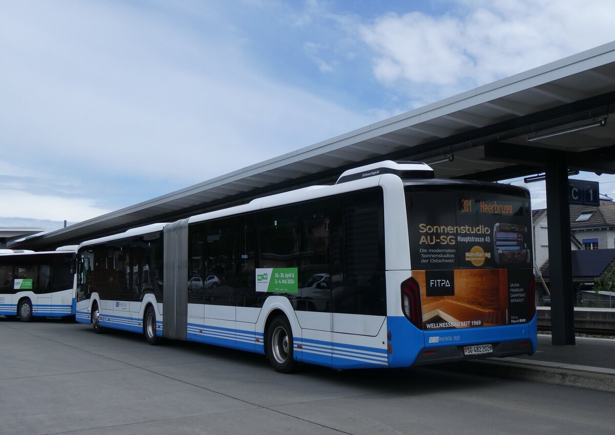 (261'863) - RTB Altst�tten - Nr. 7/SG 482'202 - MAN am 2. Mai 2024 beim Bahnhof Altst�tten
