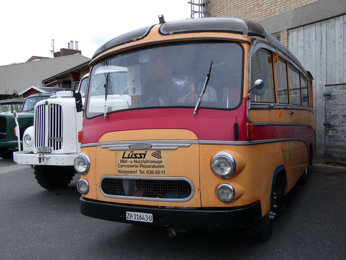 (261'913) - L�ssi, Oberembrach - ZH 31'643 U - Dennis/FHS (ex Leu, Schaffhausen) am 4. Mai 2024 in Attikon, Wegm�ller
