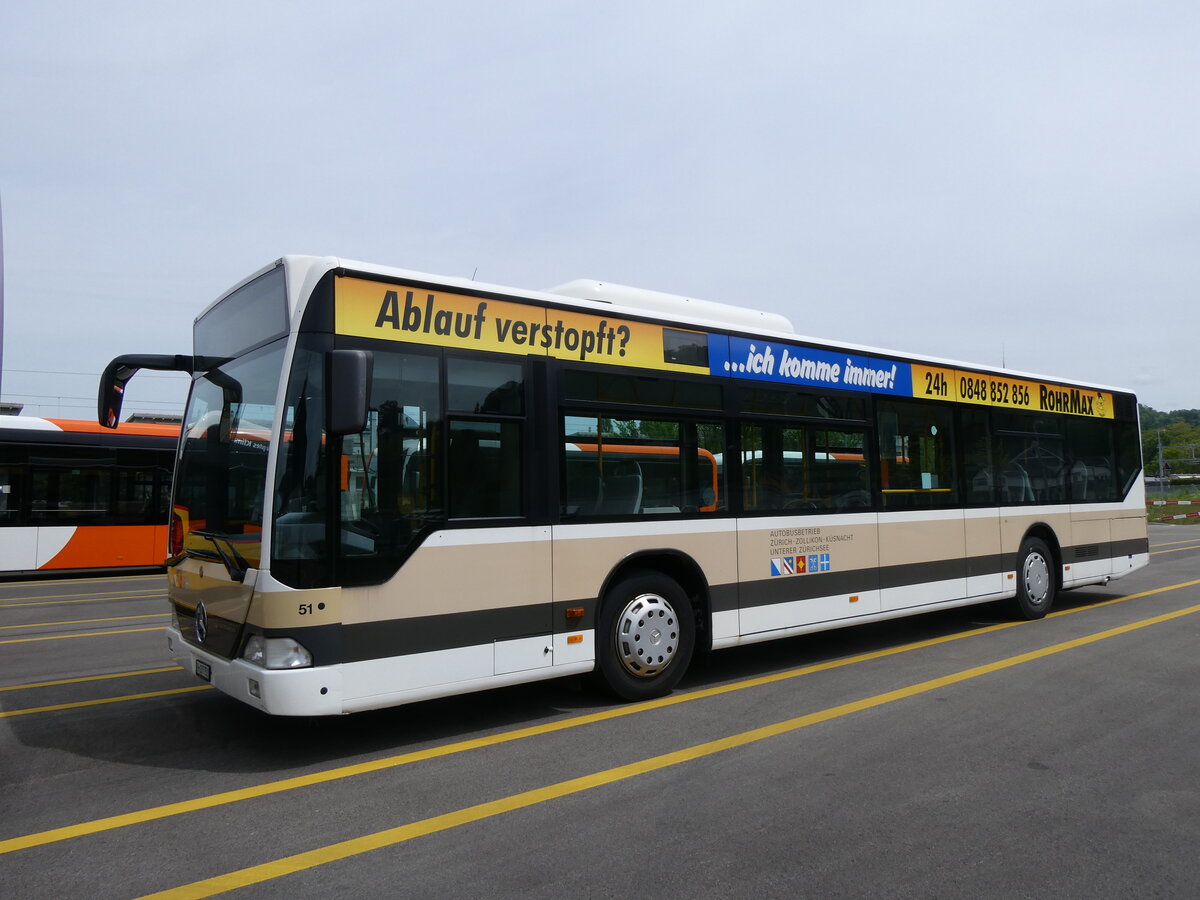 (262'126) - AZZK Zollikon - Nr. 51/ZH 627'751 - Mercedes am 4. Mai 2024 in Winterthur, Daimler Buses