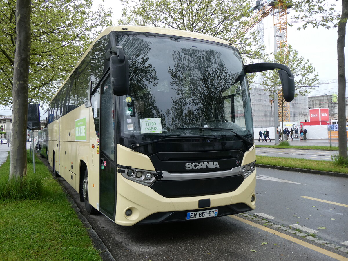 (262'197) - Aus Frankreich: Flixbus - EM 651 EY - Scania am 6. Mai 2024 in Bern, Guisanplatz