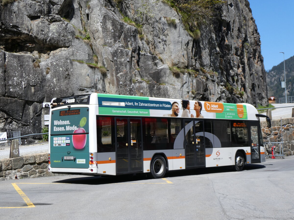 (262'255) - AAGU Altdorf - Nr. 10/UR 9141 - Hess am 10. Mai 2024 beim Bahnhof G�schenen