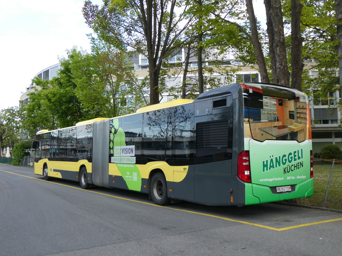 (262'297) - STI Thun - Nr. 715/BE 810'715 - Mercedes am 12. Mai 2024 bei der Schiffl�ndte Thun