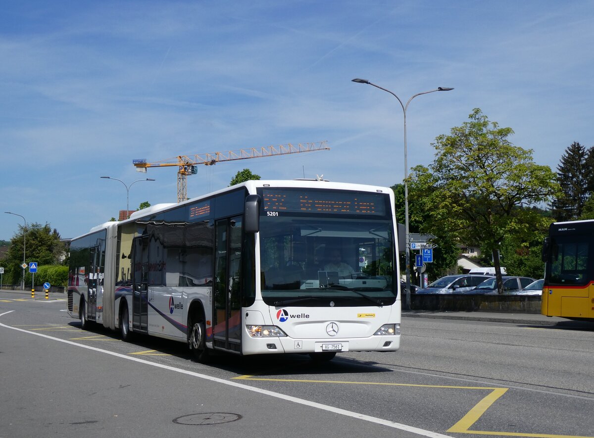 (262'320) - Wicki, Zufikon - AG 7561/PID 5201 - Mercedes am 12. Mai 2024 in Mellingen, Lindenplatz