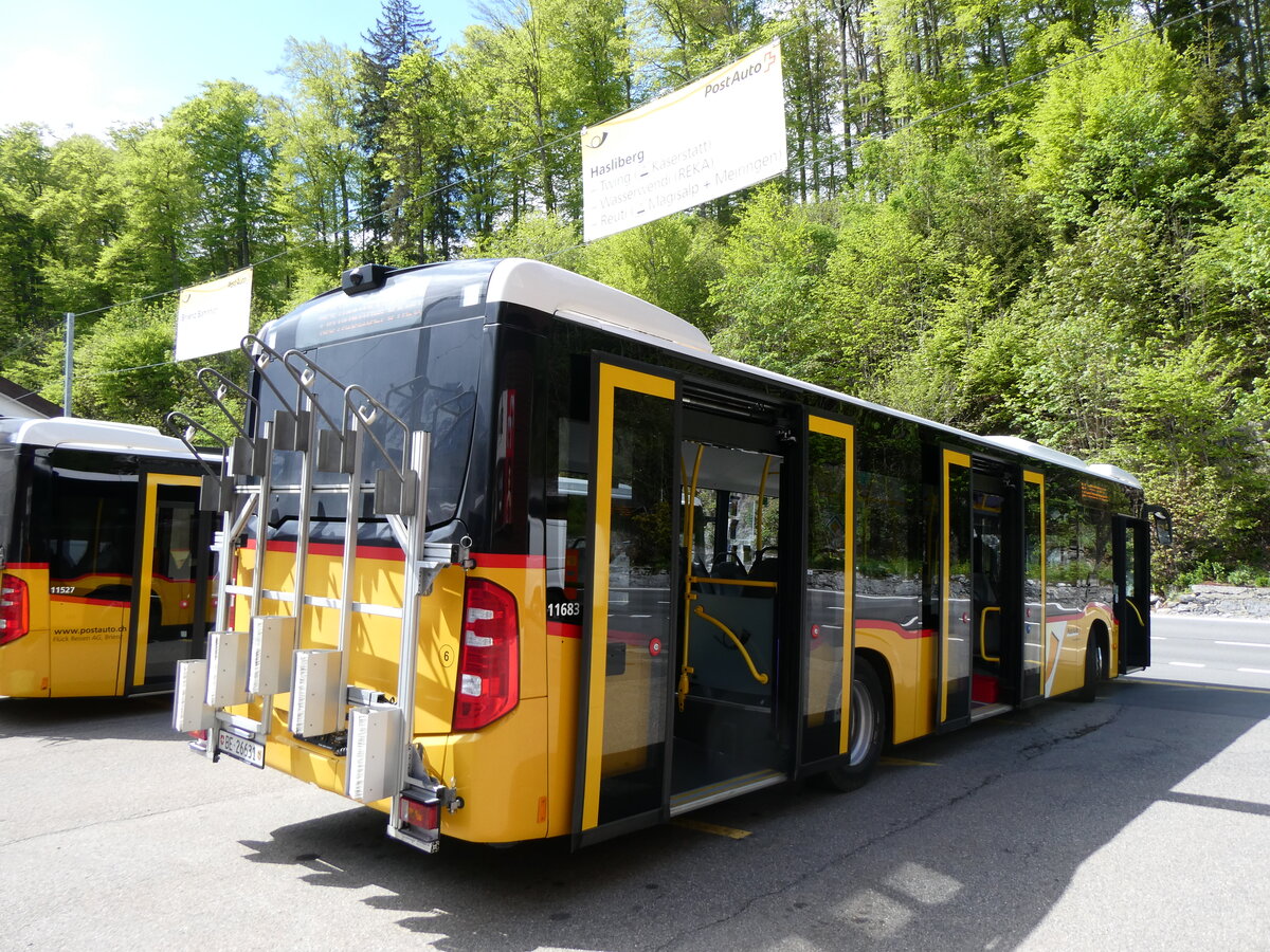(262'346) - Fl�ck, Brienz - Nr. 6/BE 26'631/PID 11'683 - Mercedes (ex PostAuto Bern) am 13. Mai 2024 auf dem Br�nigpass
