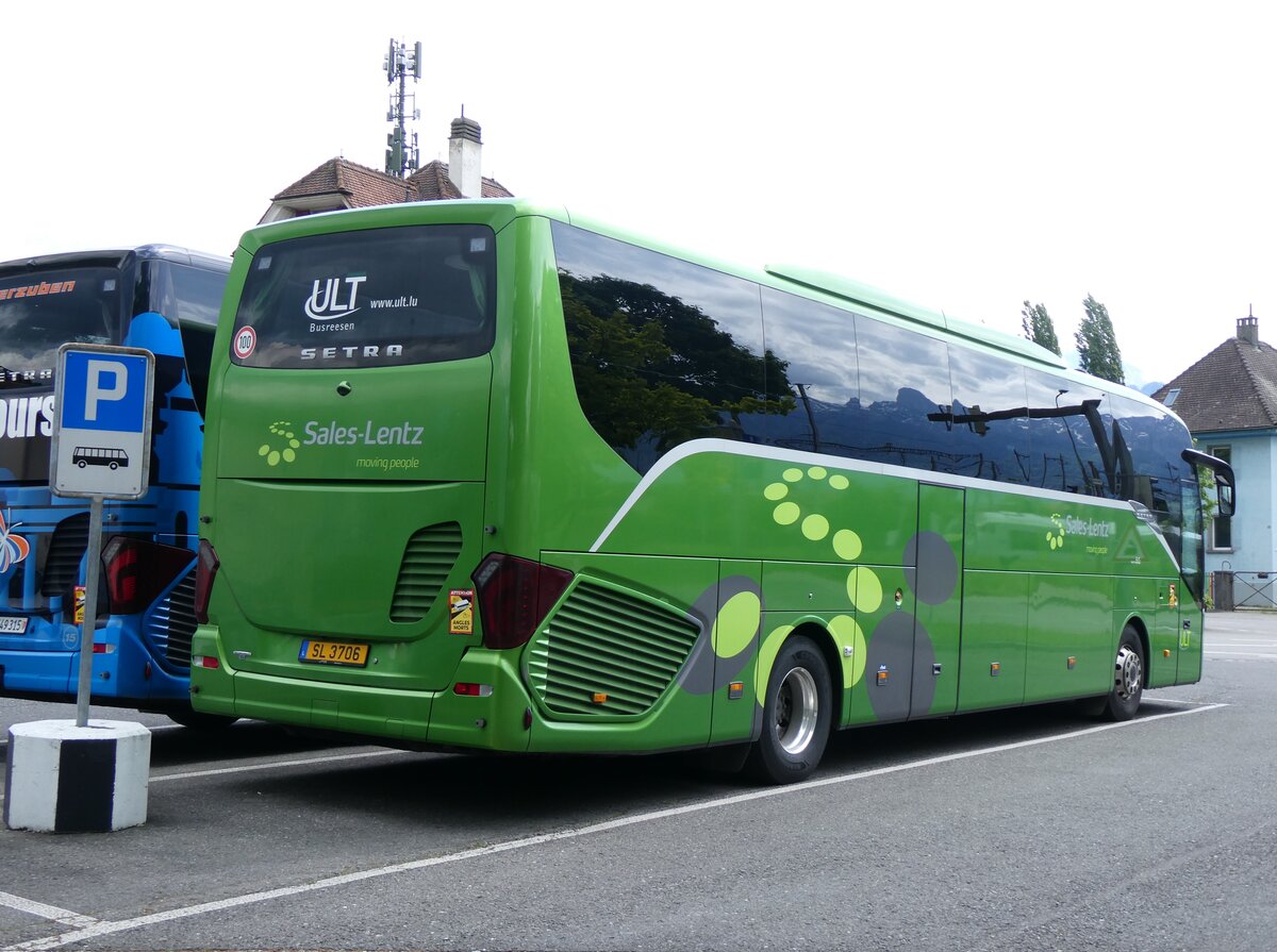 (262'366) - Aus Luxemburg: Sales-Lentz, Bascharage - SL 3706 - Setra am 14. Mai 2024 in Thun, Seestrasse