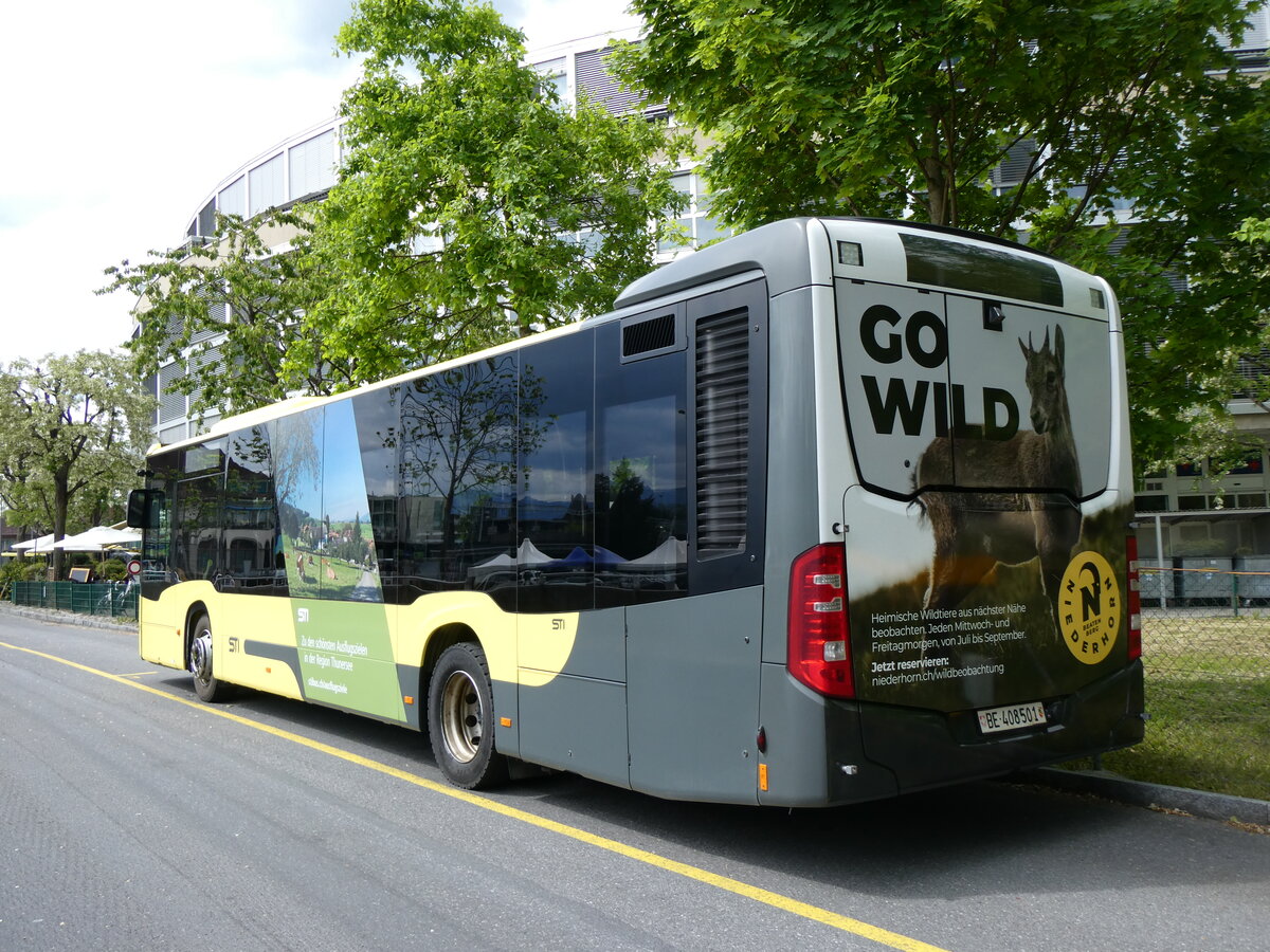 (262'368) - STI Thun - Nr. 501/BE 408'501 - Mercedes am 14. Mai 2024 bei der Schiffl�ndte Thun