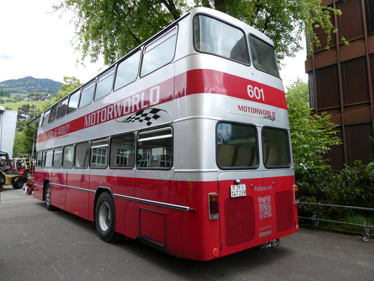 (262'699) - Motorworld, Kemptthal - Nr. 601/ZH 147'239 - B�ssing (ex WV Winterthur Nr. 601; ex WV Winterthur Nr. 201; ex Amt f�r Luftverkehr, Z�rich Nr. 47; ex Swissair, Z�rich Nr. 23) am 18. Mai 2024 in Sarnen, OiO