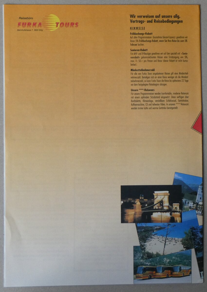 (262'735) - Furka Tours-Bus-Erlebnis-Reisen 1996 am 19. Mai 2024 in Thun (R�ckseite)