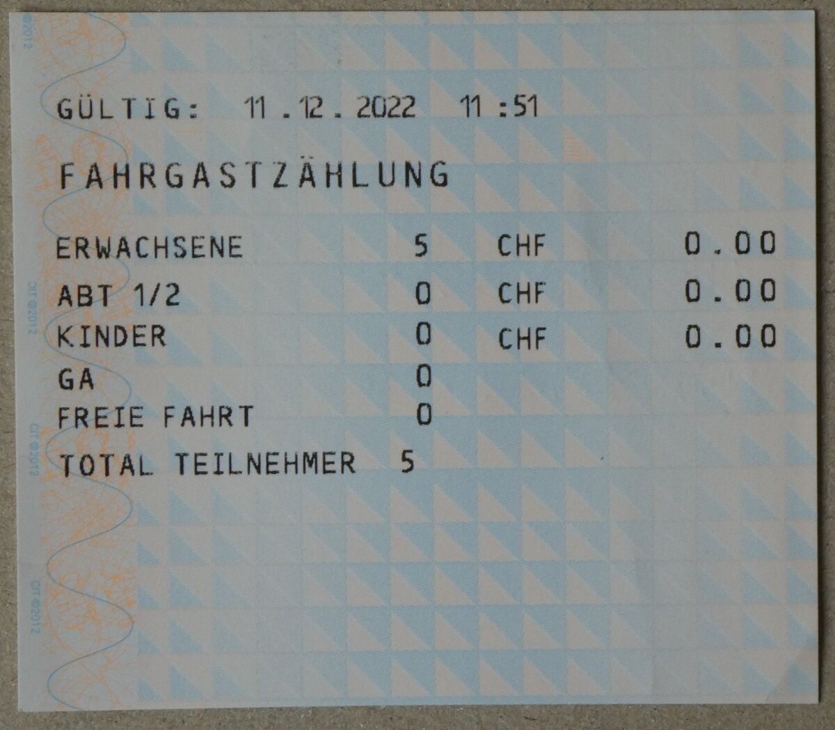 (262'743) - LLB-Fahrgastz�hlung vom 11. Dezember 2022 am 19. Mai 2024 in Thun