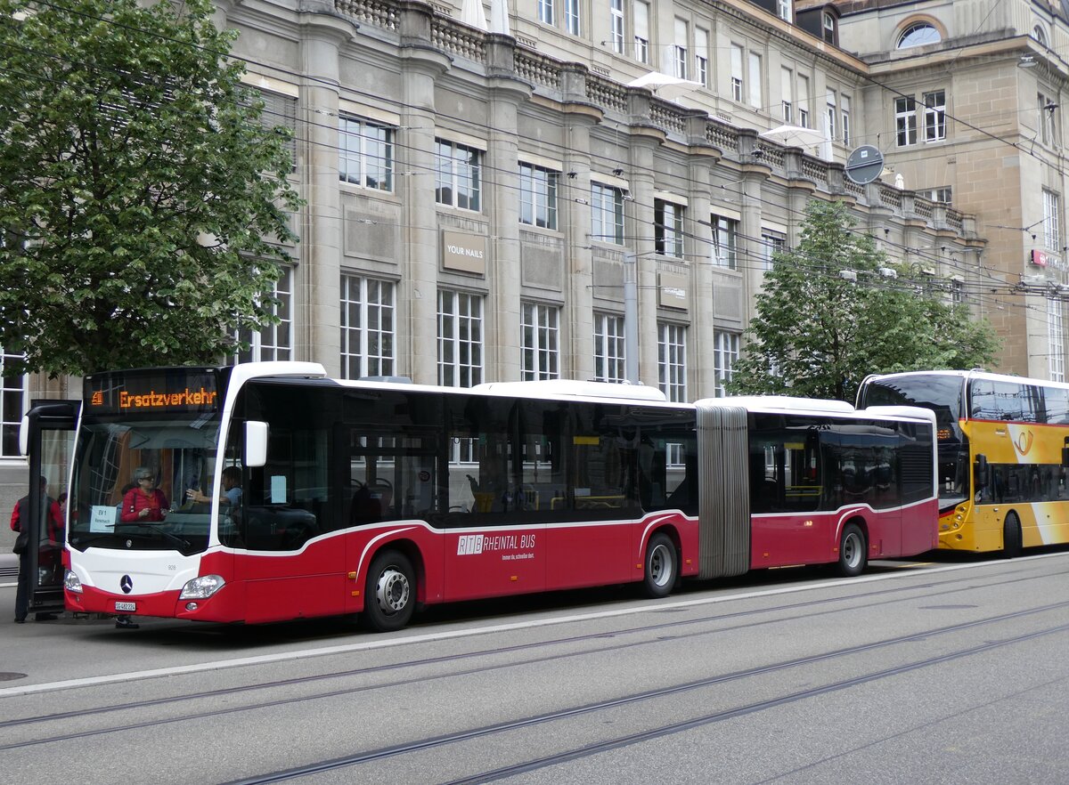 (262'866) - RTB Altst�tten - Nr. 928/SG 482'224 - Mercedes (ex Wiener Linien, A-Wien Nr. 8740) am 24. Mai 2024 beim Bahnhof St. Gallen