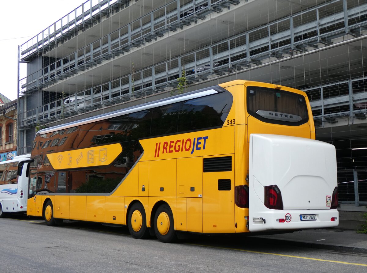(262'909) - Aus Tschechien: Student Agency, Brno - Nr. 343/9AY 5820 - Setra am 25. Mai 2024 in Z�rich, Sihlquai