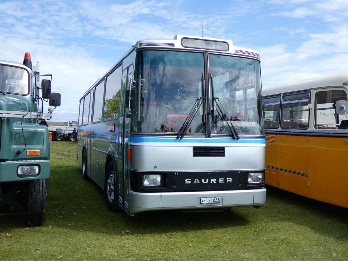 (262'930) - Pralong, Euseigne - VS 525'023 - Saurer/Lauber (ex Osterholt, Veysonnaz; ex SAPJV, L'Isle Nr. 70/PID 1302) am 25. Mai 2024 in Arbon, Arbon Classics