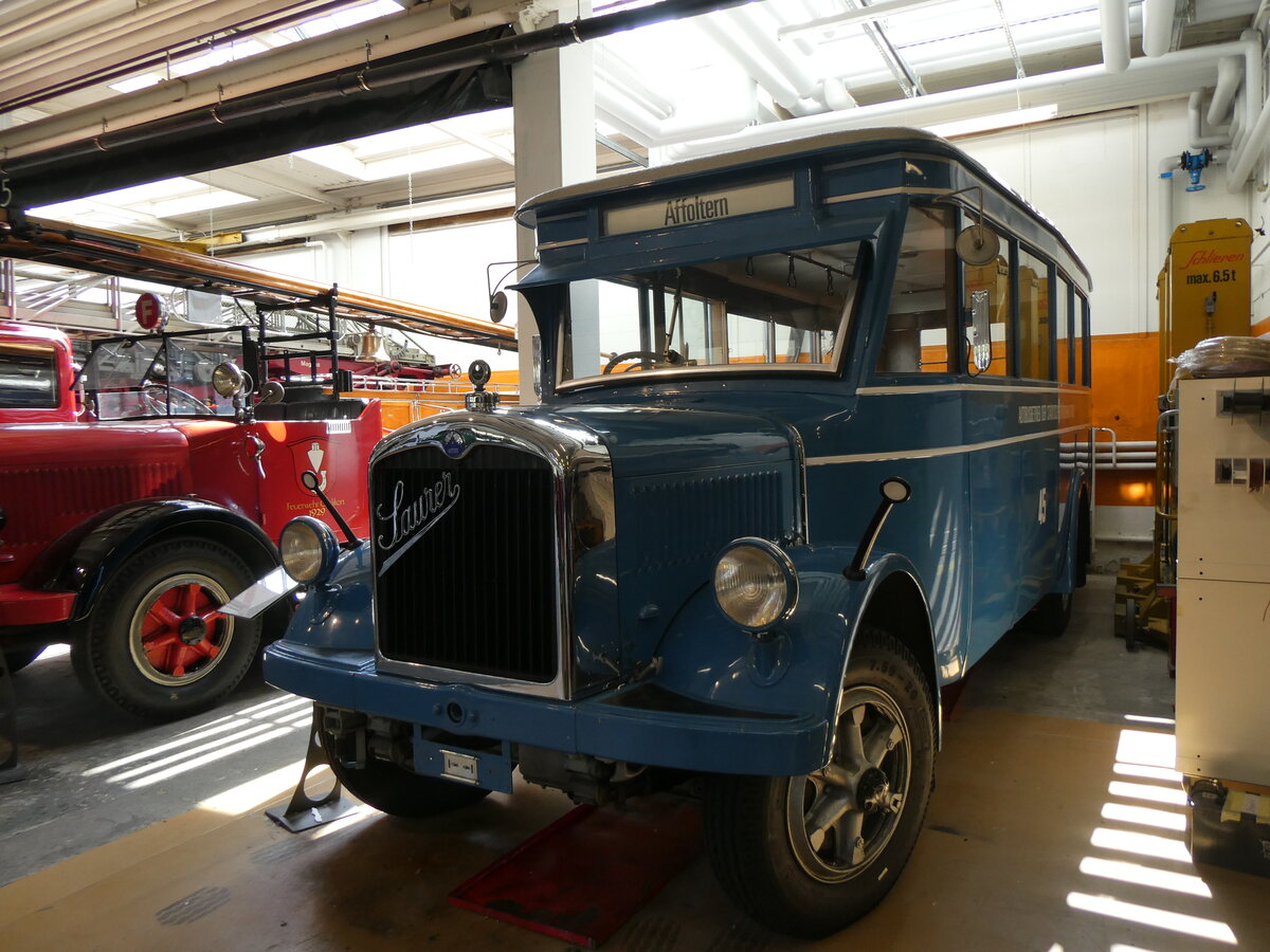 (262'962) - Oldtimer Club Saurer, Arbon - Nr. 45 - Saurer/T�scher (VBZ Z�rich Nr. 45; ex Firma in Spreitenbach; ex VBZ Z�rich Nr. 245; ex VBZ Z�rich Nr. 45) am 25. Mai 2024 in Arbon, Saurermuseum