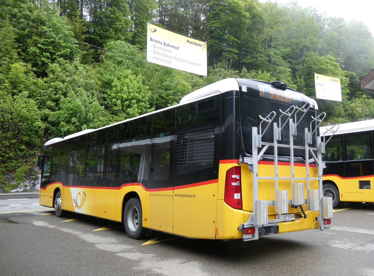 (263'205) - Fl�ck, Brienz - Nr. 1/BE 482'299/PID 11'682 - Mercedes (ex PostAuto Bern BE 403'166; ex PostAuto Bern BE 653'384) am 28. Mai 2024 auf dem Br�nigpass