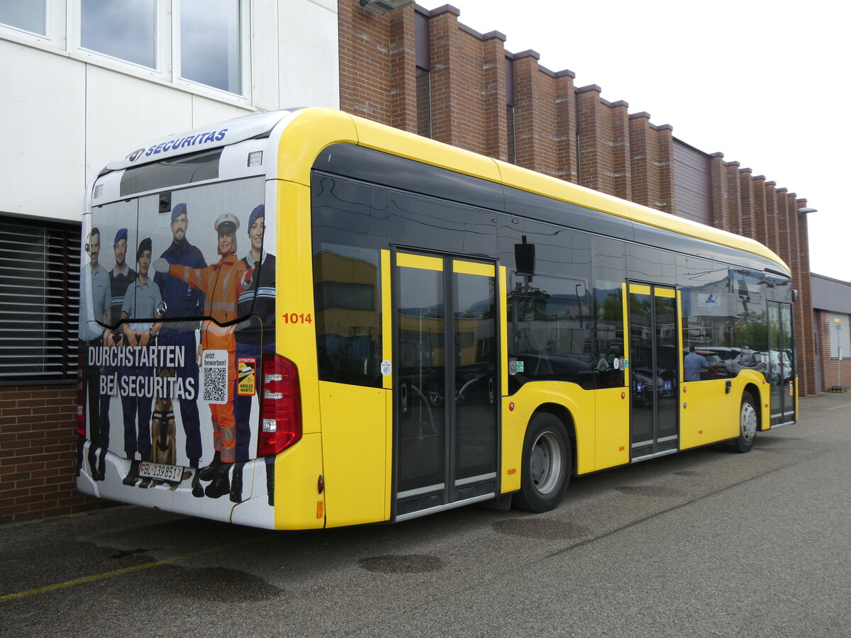 (263'465) - BLT Oberwil - Nr. 1014/BL 139'851 - eMercedes am 8. Juni 2024 in Oberwil, Depot H�slimatt