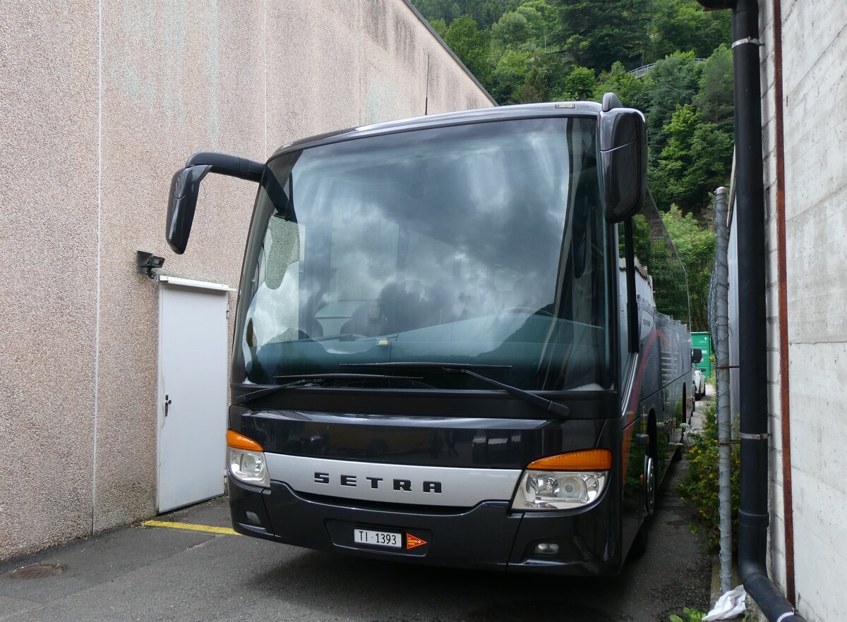 (263'528) - Barenco, Faido - TI 1393 - Setra (ex KWO Innertkirchen) am 9. Juni 2024 in Faido, Garage