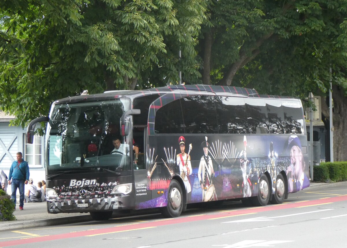 (263'641) - Bojan, Glattbrugg - ZH 912'146 - Mercedes (ex Horner, Tafers Nr. 3) am 9. Juni 2024 beim Bahnhof Luzern