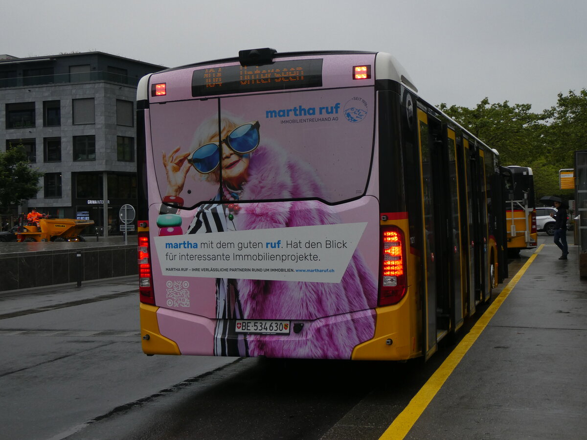 (263'684) - PostAuto Bern - BE 534'630/PID 11'217 - Mercedes am 14. Juni 2024 beim Bahnhof Interlaken Ost