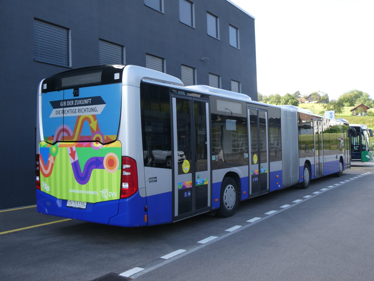 (263'707) - VZO Gr�ningen - Nr. 115/ZH 745'115 - Mercedes am 16. Juni 2024 in Winterthur, Daimler Buses