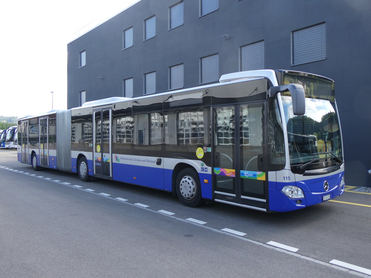 (263'708) - VZO Gr�ningen - Nr. 115/ZH 745'115 - Mercedes am 16. Juni 2024 in Winterthur, Daimler Buses
