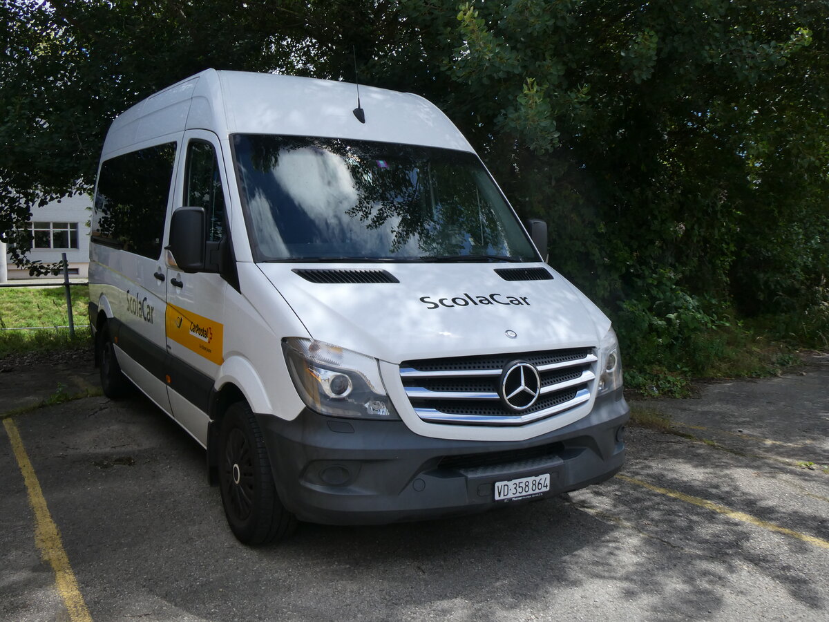 (263'755) - CarPostal Ouest - VD 358'864 - Mercedes am 16. Juni 2024 in Yverdon, Garage