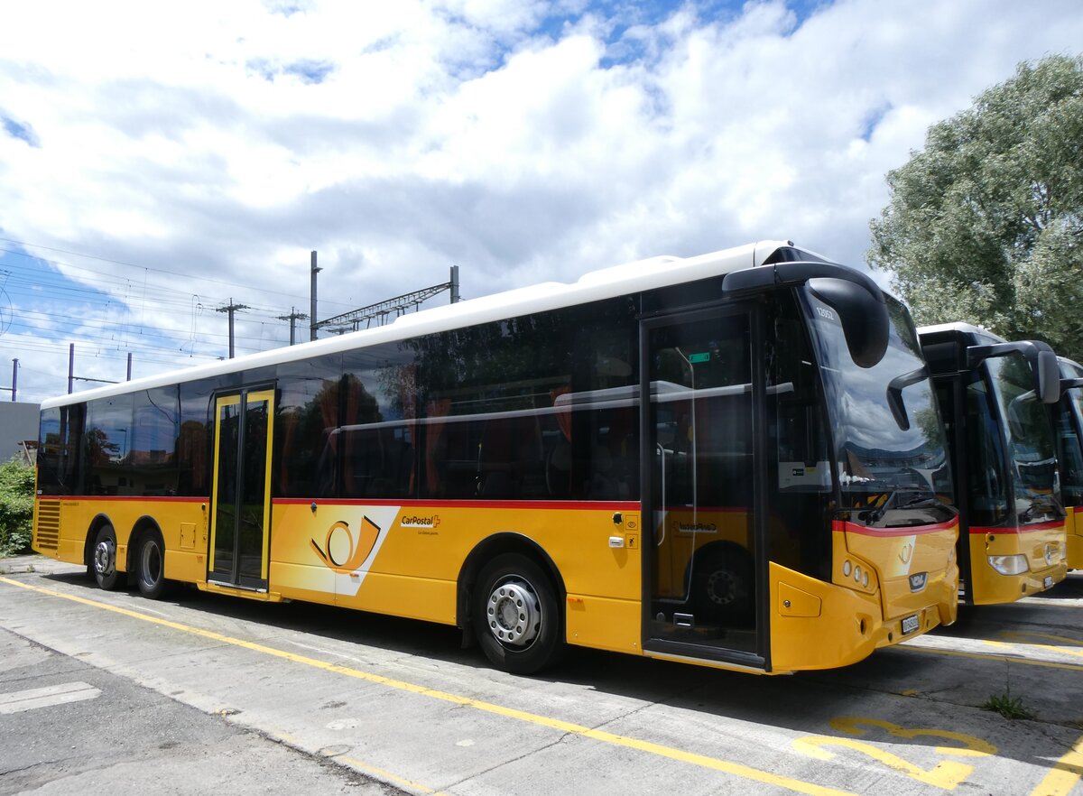 (263'757) - CarPostal Ouest - VD 545'231/PID 12'052 - VDL (ex Ballestraz, Gr�ne) am 16. Juni 2024 in Yverdon, Garage