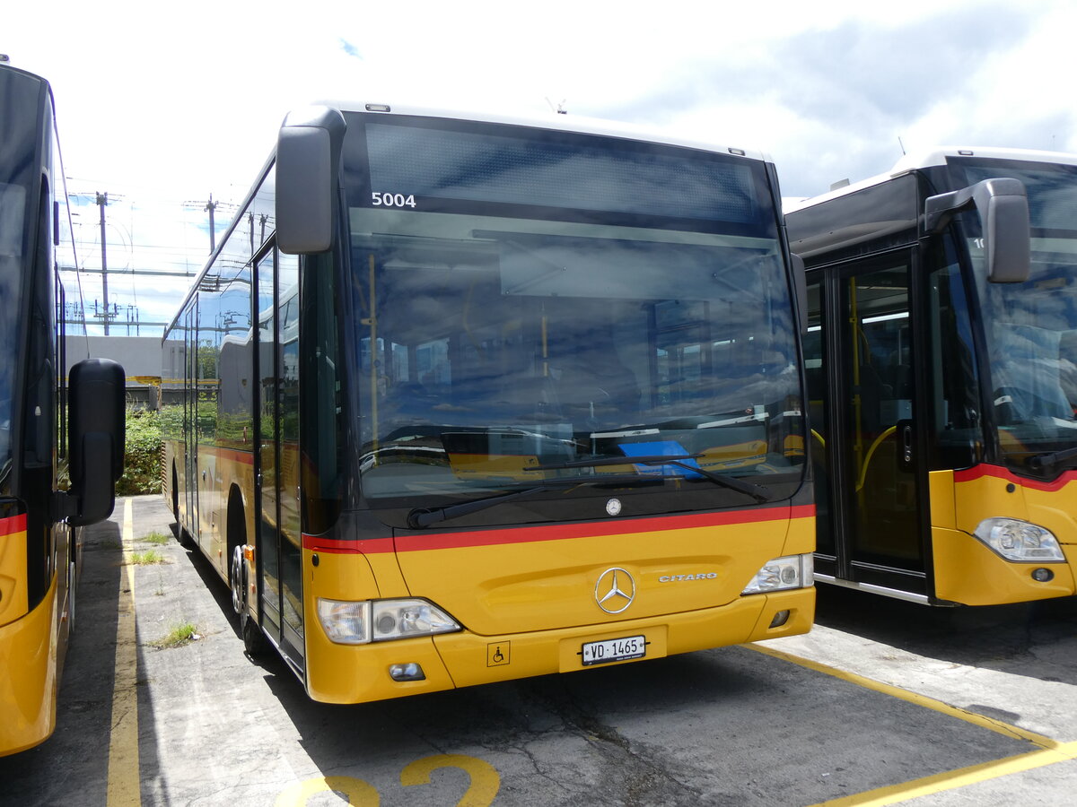 (263'759) - CarPostal Ouest - VD 1465/PID 5004 - Mercedes (ex TPB, S�deilles) am 16. Juni 2024 in Yverdon, Garage