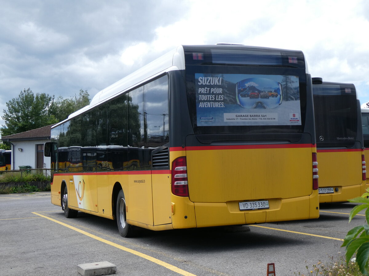 (263'773) - CarPostal Ouest - VD 335'330/PID 4643 - Mercedes am 16. Juni 2024 in Yverdon, Garage