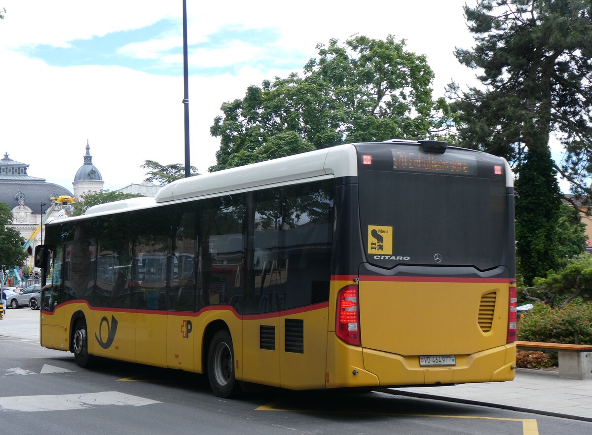 (263'778) - CarPostal Ouest - VD 464'977/PID 10'605 - Mercedes am 16. Juni 2024 beim Bahnhof Yverdon