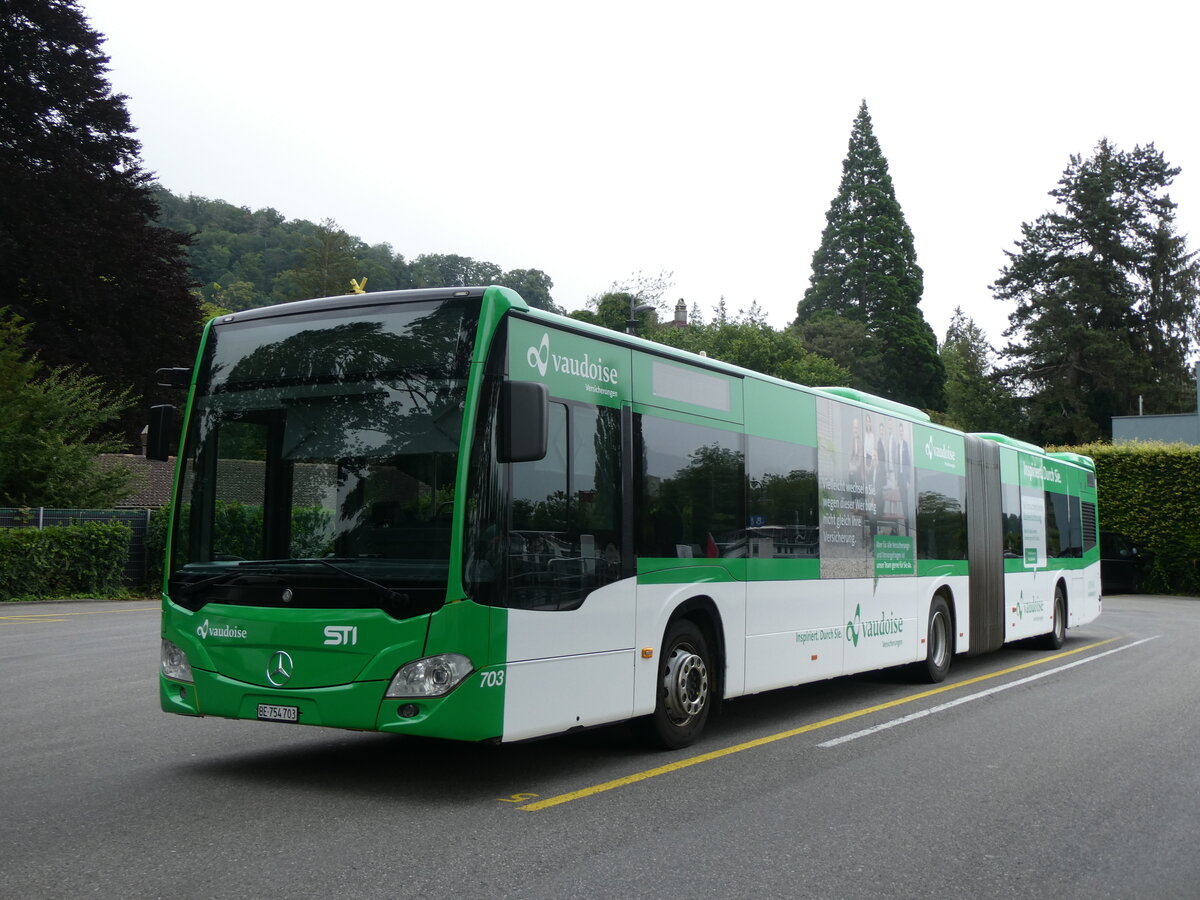 (264'213) - STI Thun - Nr. 703/BE 754'703 - Mercedes am 29. Juni 2024 bei der Schiffl�ndte Thun