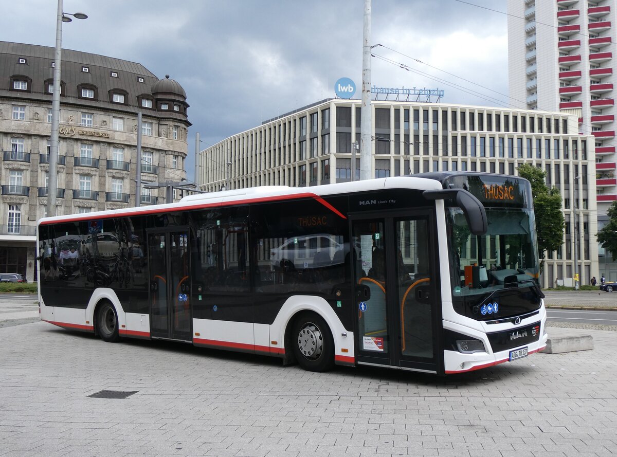 (264'634) - Th�sac, Windischleuba - Nr. 2137/ABG-TH 137 - MAN am 10. Juli 2024 beim Hauptbahnhof Leipzig