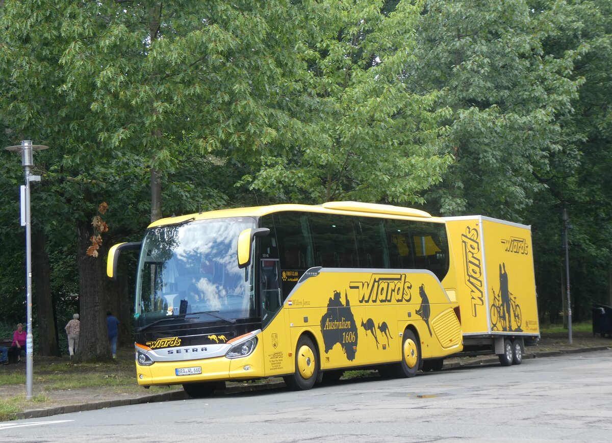 (264'712) - Wiards, Elsfleth - BRA-WL 660 - Setra am 11. Juli 2024 in Leipzig, V�lkerschlachtdenkmal