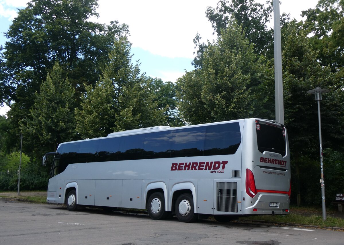 (264'718) - Behrendt, Lehnin - PM-BB 5313 - Scania/Higer am 11. Juli 2024 in Leipzig, V�lkerschlachtdenkmal