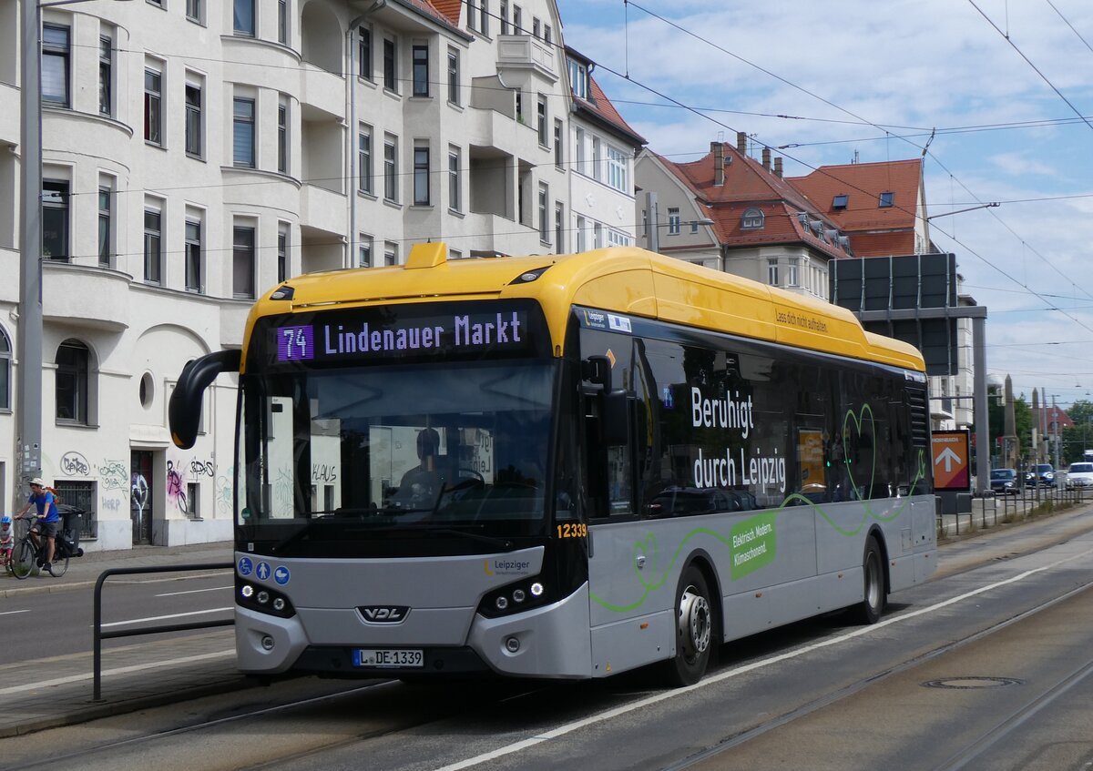 (264'724) - LVB Leipzig - Nr. 12'339/L-DE 1339 - eVDL am 11. Juli 2024 in Leipzig, Altes Messegel�nde