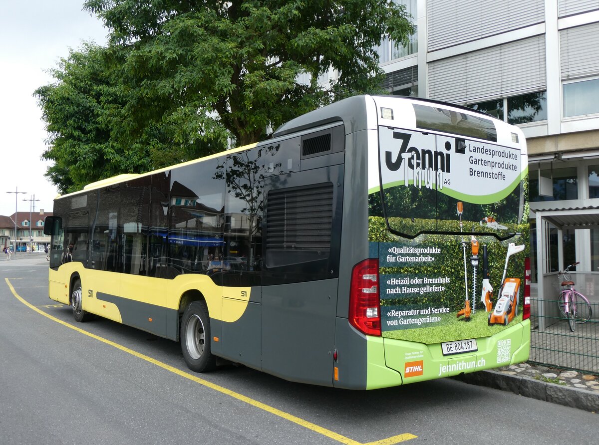 (264'812) - STI Thun - Nr. 187/BE 804'187 - Mercedes am 15. Juli 2024 bei der Schiffl�ndte Thun